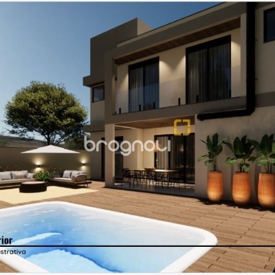 Casa de Condomínio com 238m², 3 quartos (sendo 3 suítes), 2 garagens, no bairro São João do Rio Vermelho em Florianópolis