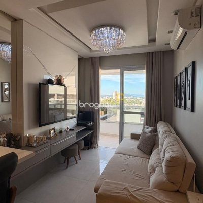 Apartamento com 85m², 3 quartos (sendo 1 suíte), 2 garagens, no bairro Pagani em Palhoça