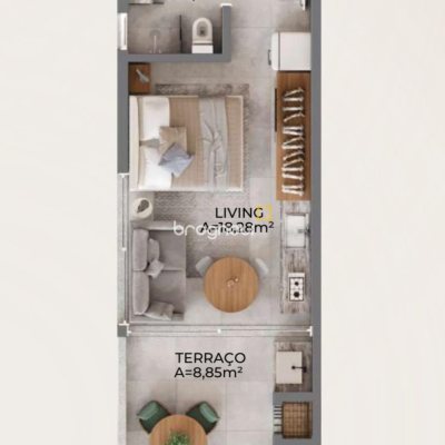Studio com 25m², 1 garagem, no bairro Barra da Lagoa em Florianópolis