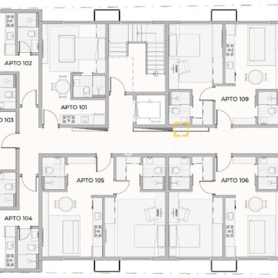 Studio com 30m², 1 quarto, 1 garagem, no bairro Centro em Florianópolis