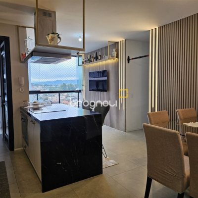 Apartamento com 75m², 3 quartos (sendo 1 suíte), 1 garagem, no bairro Areias em São José