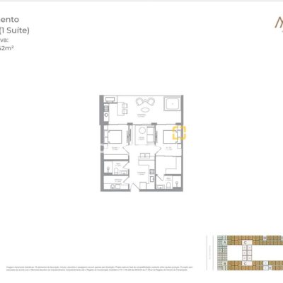 Apartamento com 84m², 2 quartos (sendo 1 suíte), 1 garagem, no bairro Campeche em Florianópolis
