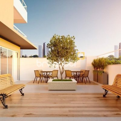 Apartamento com 78m², 2 quartos (sendo 1 suíte), 1 garagem, no bairro Barreiros em São José