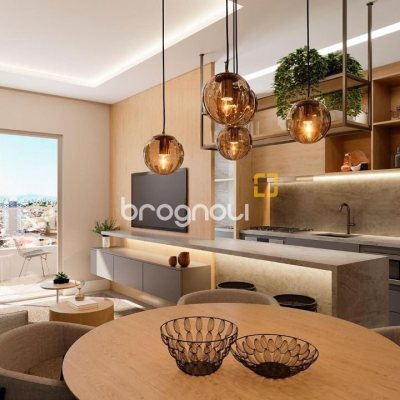 Apartamento com 78m², 2 quartos (sendo 1 suíte), 1 garagem, no bairro Barreiros em São José