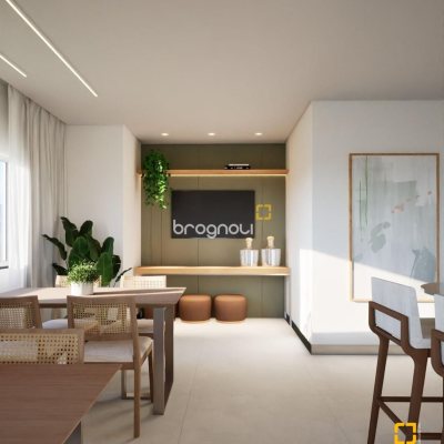 Apartamento com 59m², 2 quartos, 1 garagem, no bairro Areias em São José