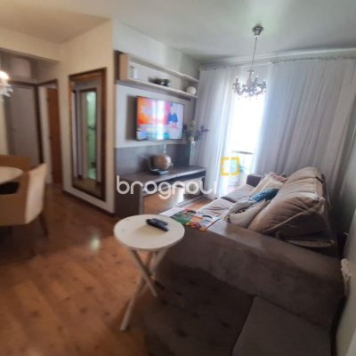 Apartamento com 58m², 2 quartos, 1 garagem, no bairro Barreiros em São José