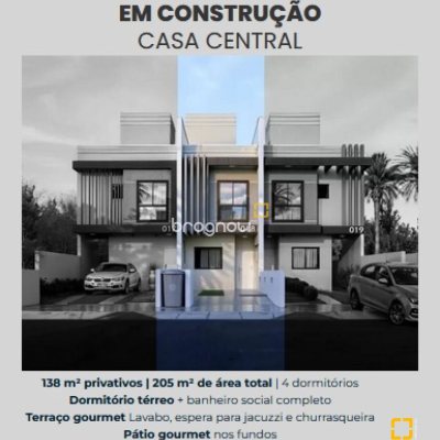 Casa com 210m², 3 quartos (sendo 1 suíte), 1 garagem, no bairro Vargem Pequena em Florianópolis