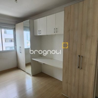 Apartamento com 59m², 2 quartos, 1 garagem, no bairro Barreiros em São José