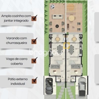 Casa com 133m², 3 quartos (sendo 1 suíte), 2 garagens, no bairro Canasvieiras em Florianópolis