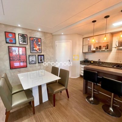 Apartamento com 57m², 2 quartos, 1 garagem, no bairro Barreiros em São José