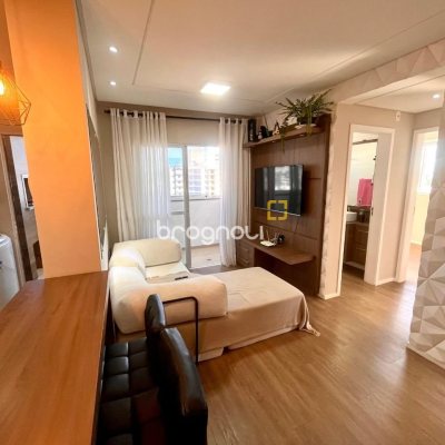 Apartamento com 57m², 2 quartos, 1 garagem, no bairro Barreiros em São José