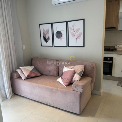 Apartamento com 71m², 1 quarto, 1 garagem, no bairro Carvoeira em Florianópolis
