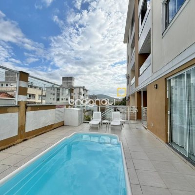 Apartamento com 63m², 2 quartos, 1 garagem, no bairro Forquilhas em São José