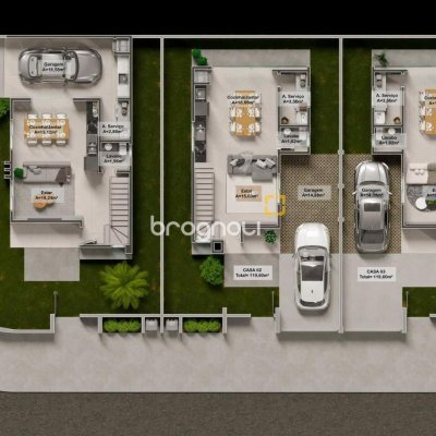 Casa com 129m², 3 quartos (sendo 1 suíte), 2 garagens, no bairro Canasvieiras em Florianópolis