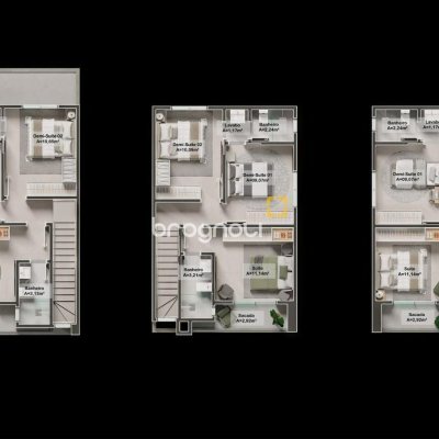 Casa com 129m², 3 quartos (sendo 1 suíte), 2 garagens, no bairro Canasvieiras em Florianópolis