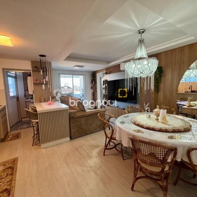 Apartamento com 92m², 2 quartos (sendo 1 suíte), 2 garagens, no bairro Barreiros em São José