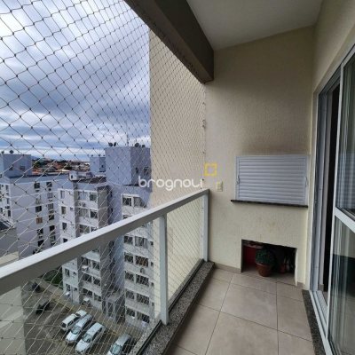 Apartamento com 72m², 2 quartos, 1 garagem, no bairro Ipiranga em São José