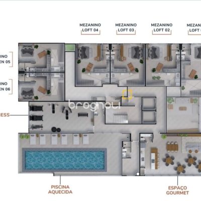 Apartamento com 69m², 2 quartos (sendo 1 suíte), 1 garagem, no bairro Centro em Florianópolis