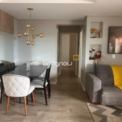 Apartamento com 85m², 2 quartos (sendo 1 suíte), 1 garagem, no bairro Kobrasol em São José
