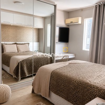 Apartamento com 85m², 2 quartos (sendo 1 suíte), 1 garagem, no bairro Kobrasol em São José