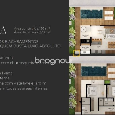 Casa com 166m², 3 quartos (sendo 3 suítes), 1 garagem, no bairro Vargem Pequena em Florianópolis