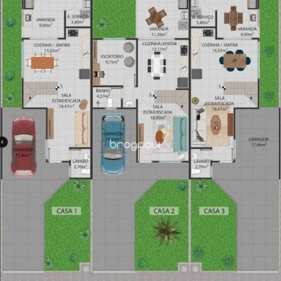 Casa com 150m², 3 quartos (sendo 1 suíte), 2 garagens, no bairro Campeche em Florianópolis