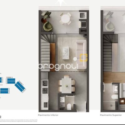 Apartamento com 59m², 1 quarto (sendo 1 suíte), 1 garagem, no bairro Ponta das Canas em Florianópolis
