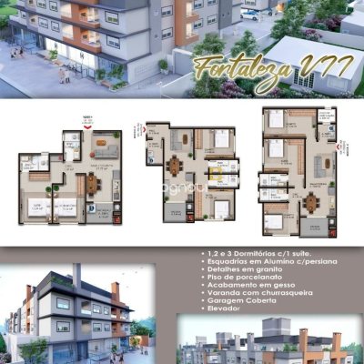 Apartamento com 62m², 2 quartos (sendo 1 suíte), 1 garagem, no bairro Ingleses em Florianópolis