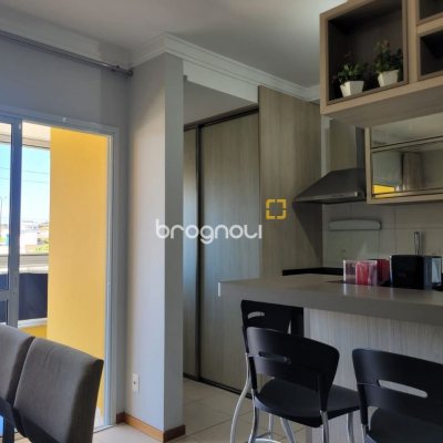Apartamento com 72m², 2 quartos (sendo 1 suíte), 1 garagem, no bairro Campinas em São José