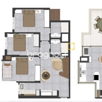 Cobertura com 118m², 3 quartos (sendo 1 suíte), 1 garagem, no bairro Jurerê Internacional em Florianópolis