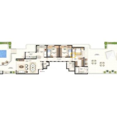 Cobertura com 263m², 4 quartos (sendo 2 suítes), 2 garagens, no bairro Córrego Grande em Florianópolis