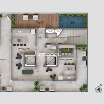 Studio com 20m², no bairro Centro em Florianópolis