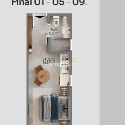 Studio com 20m², no bairro Centro em Florianópolis