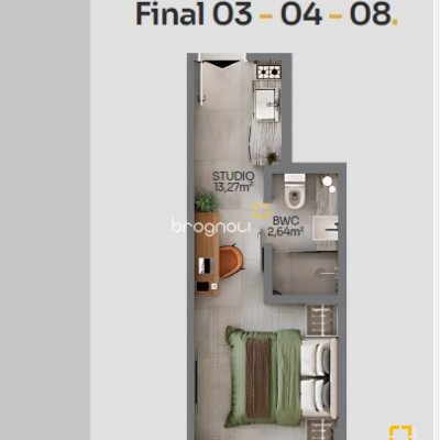 Studio com 18m², no bairro Centro em Florianópolis