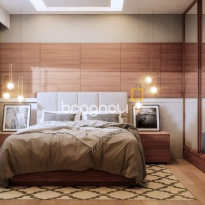 Apartamento com 75m², 2 quartos (sendo 1 suíte), 1 garagem, no bairro Barreiros em São José