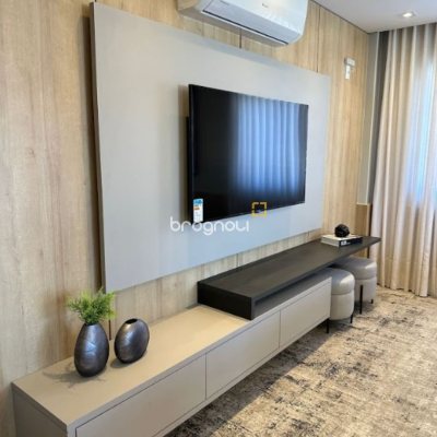 Apartamento com 75m², 2 quartos (sendo 1 suíte), 1 garagem, no bairro Barreiros em São José