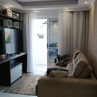 Apartamento com 54m², 2 quartos, 1 garagem, no bairro Sertão do Maruim em São José
