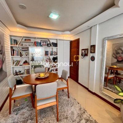 Apartamento com 56m², 2 quartos, 1 garagem, no bairro Coqueiros em Florianópolis