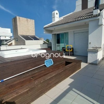 Cobertura com 157m², 2 quartos (sendo 1 suíte), 2 garagens, no bairro Campeche em Florianópolis
