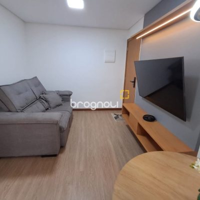 Apartamento com 48m², 2 quartos, 1 garagem, no bairro Jardim Janaina em Biguaçu