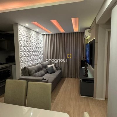 Apartamento com 56m², 2 quartos, 1 garagem, no bairro Areias em São José
