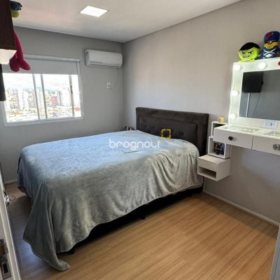 Apartamento com 56m², 2 quartos, 1 garagem, no bairro Areias em São José