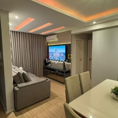 Apartamento com 56m², 2 quartos, 1 garagem, no bairro Areias em São José