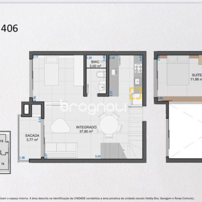 Loft com 76m², 1 quarto (sendo 1 suíte), 1 garagem, no bairro Jurerê Internacional em Florianópolis