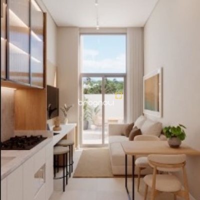 Apartamento com 33m², 1 quarto, no bairro Cachoeira do Bom Jesus em Florianópolis