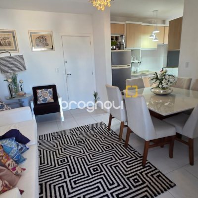 Apartamento com 62m², 2 quartos (sendo 1 suíte), 1 garagem, no bairro Coqueiros em Florianópolis
