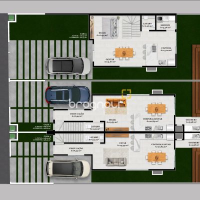 Casa com 122m², 3 quartos (sendo 1 suíte), 2 garagens, no bairro São João do Rio Vermelho em Florianópolis