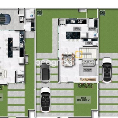 Casa de Condomínio com 109m², 3 quartos (sendo 1 suíte), 2 garagens, no bairro Vargem Grande em Florianópolis
