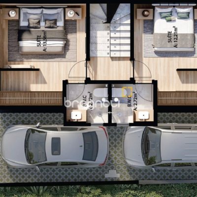 Casa com 131m², 2 quartos (sendo 2 suítes), 2 garagens, no bairro Santinho em Florianópolis