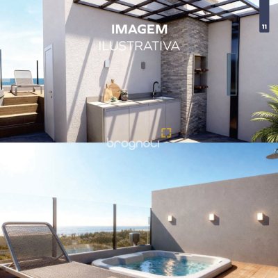 Casa com 131m², 2 quartos (sendo 2 suítes), 2 garagens, no bairro Santinho em Florianópolis